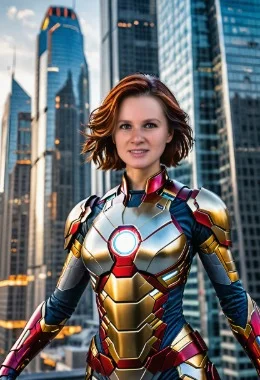 Стиль супергероя Железный человек в фотобудке с нейросетью Стиль супергероя Железный человек в фотобудке с нейросетью