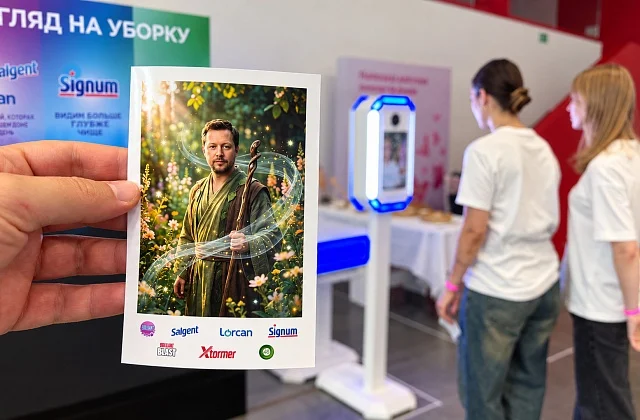 Фотобудка с ИИ для Reckitt на мероприятии «Магнита» в Нижнем Новгороде