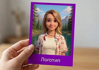 Дизайн фоторамки для Фотобудки с нейросетью — брендированная рамка на каждом фото