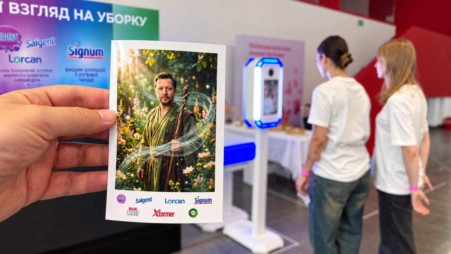 Фотобудка с ИИ для Reckitt на мероприятии «Магнита» в Нижнем Новгороде